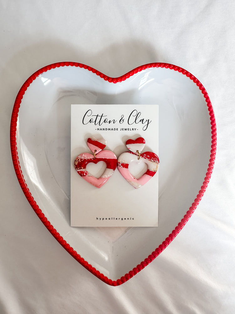 Multi color heart cut out