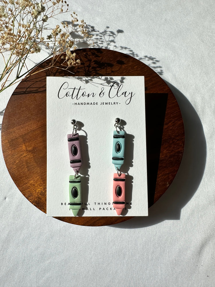Crayon dangle- pastel