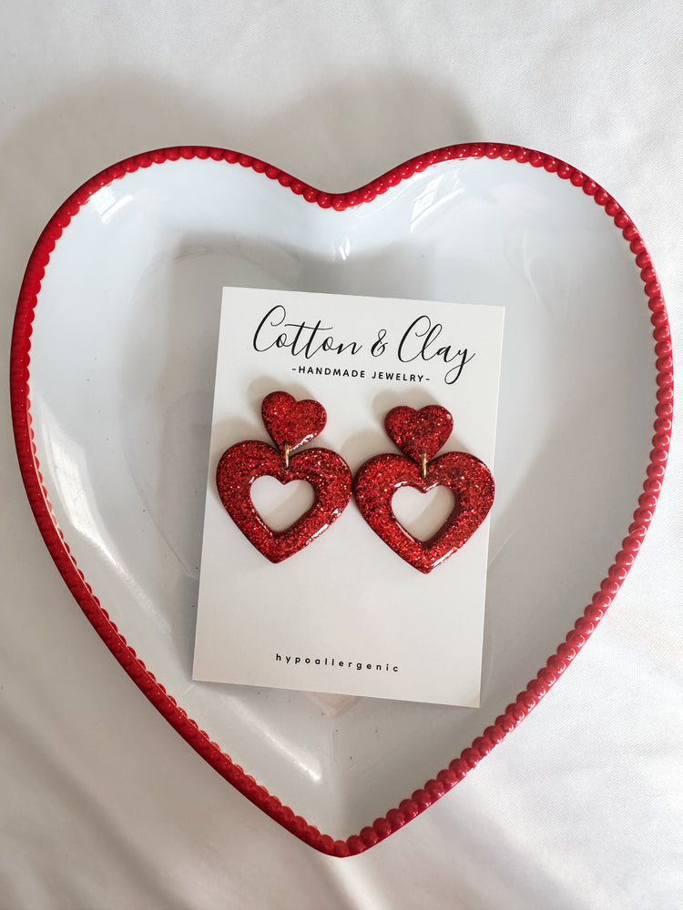 Ref Glitter cut out heart