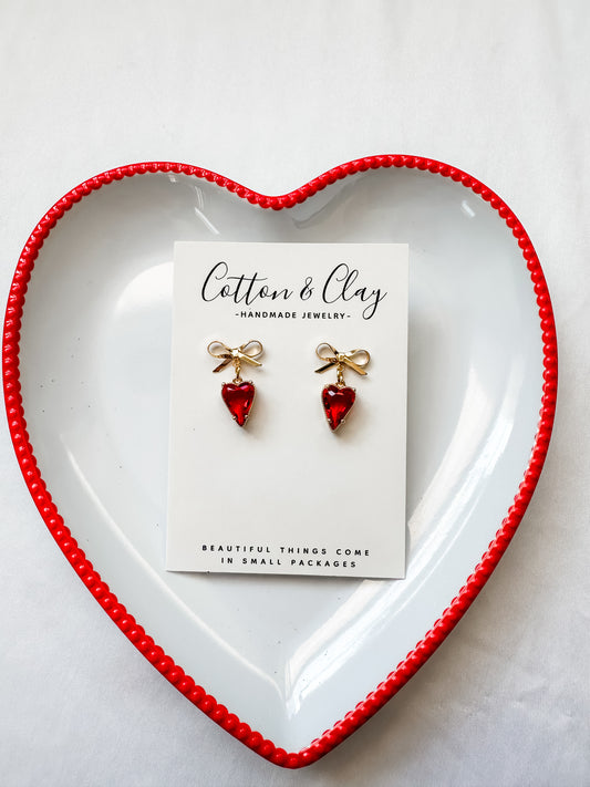 Jewel heart dangle