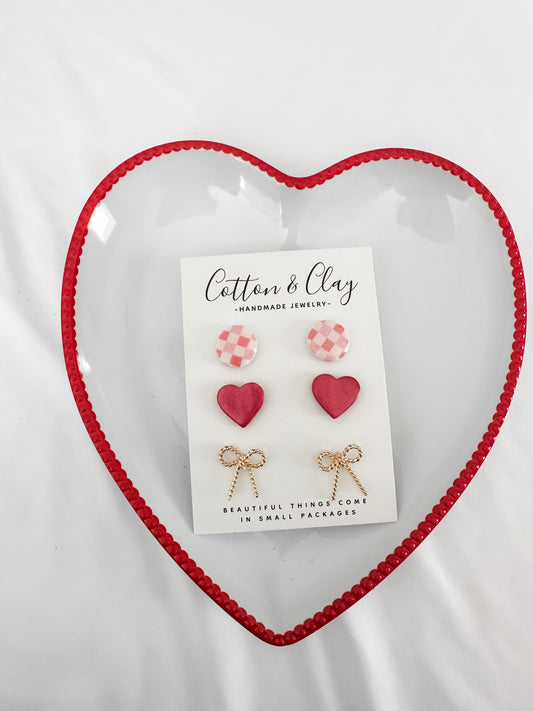 Red heart 3 pack