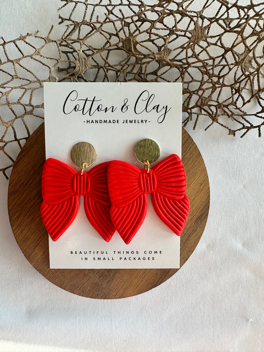 Large red bow